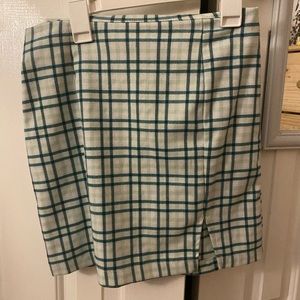plaid bodycon skirt